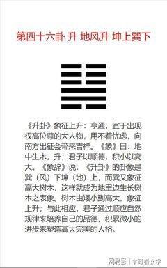 易经第四十六卦 升 地风升 坤上巽下