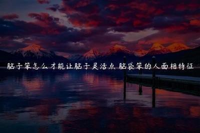脑袋笨的人面相特征你有几个 啥样子的人愚蠢