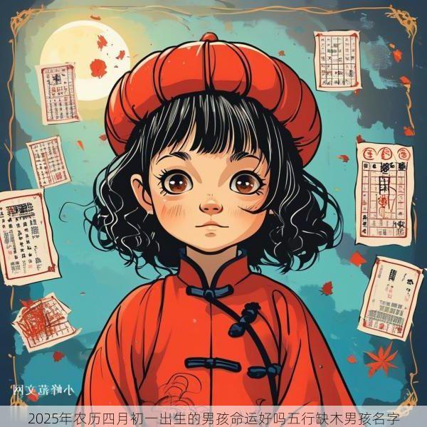 2025年农历四月初一出生的男孩命运好吗五行缺木男孩名字