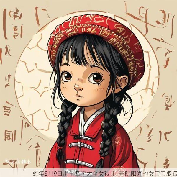 蛇年8月9日出生名字大全女孩儿  开朗阳光的女宝宝取名