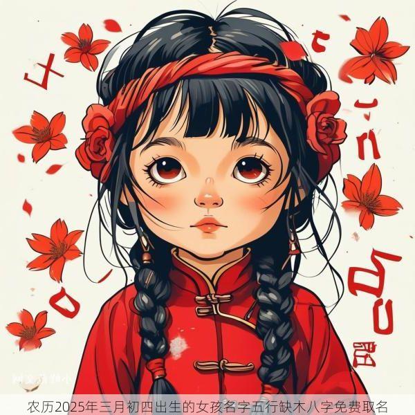 农历2025年三月初四出生的女孩名字五行缺木八字免费取名