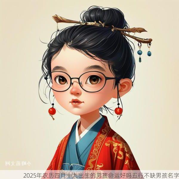 2025年农历四月十九出生的男孩命运好吗五行不缺男孩名字