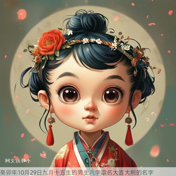 癸卯年10月29日九月十五生的男生八字取名大吉大利的名字