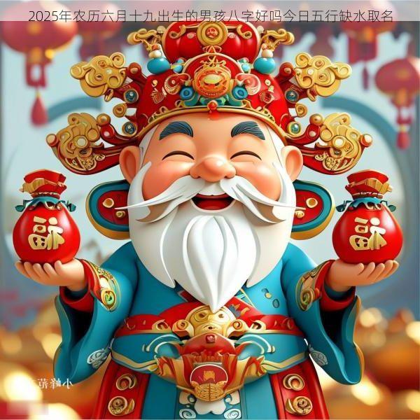 2025年农历六月十九出生的男孩八字好吗今日五行缺水取名