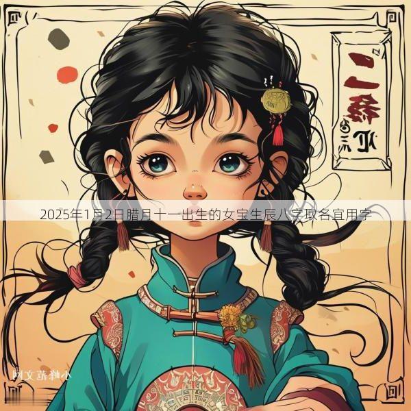 2025年1月2日腊月十一出生的女宝生辰八字取名宜用字
