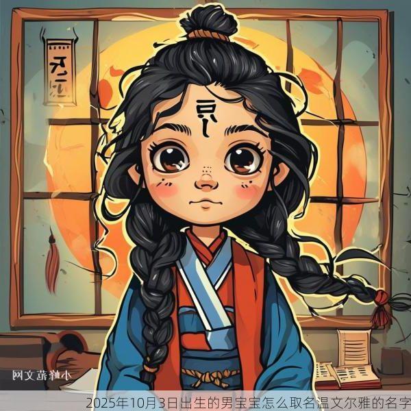 2025年10月3日出生的男宝宝怎么取名温文尔雅的名字