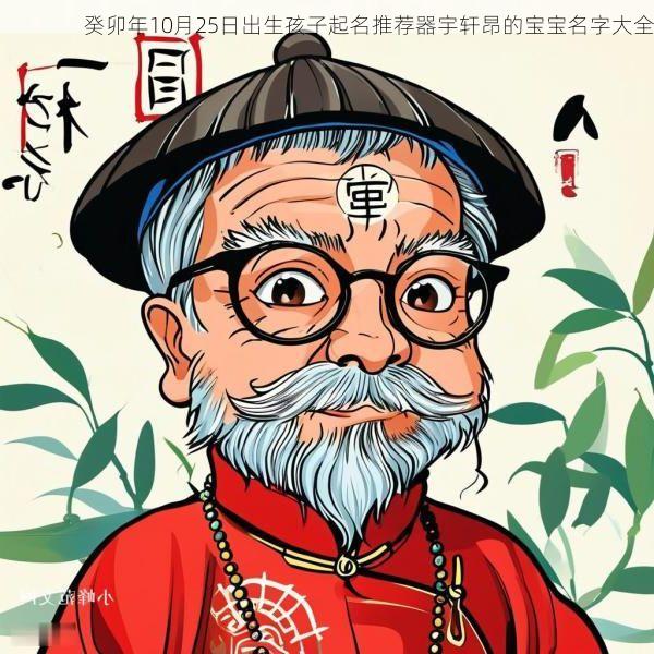 癸卯年10月25日出生孩子起名推荐器宇轩昂的宝宝名字大全