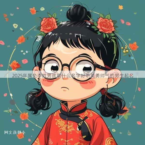 2025年属免李姓男孩取什么名字好听英勇帅气的男生起名