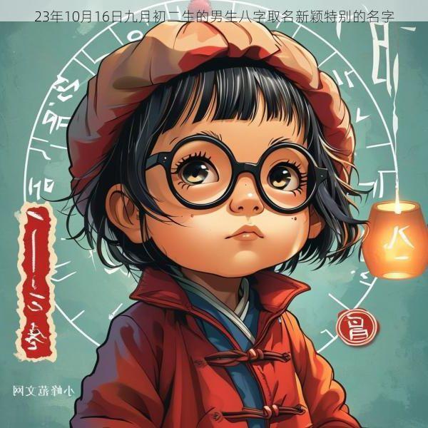 23年10月16日九月初二生的男生八字取名新颖特别的名字