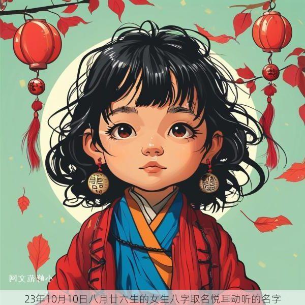 23年10月10日八月廿六生的女生八字取名悦耳动听的名字