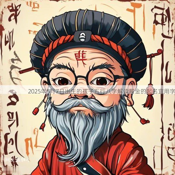 2025年5月7日出生的孩子五行八字解读属金的起名宜用字
