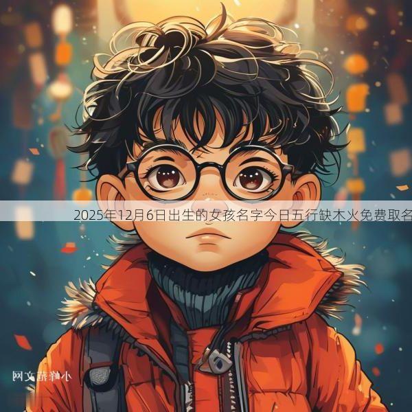 2025年12月6日出生的女孩名字今日五行缺木火免费取名