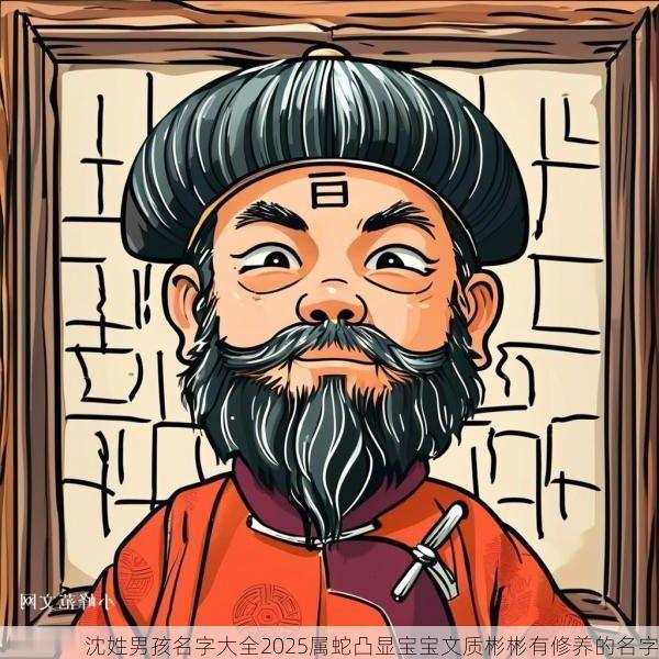 沈姓男孩名字大全2025属蛇凸显宝宝文质彬彬有修养的名字