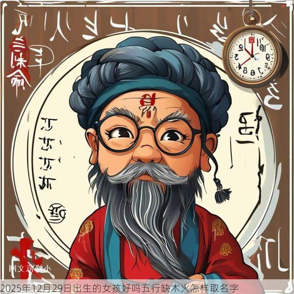 2025年12月29日出生的女孩好吗五行缺木火怎样取名字