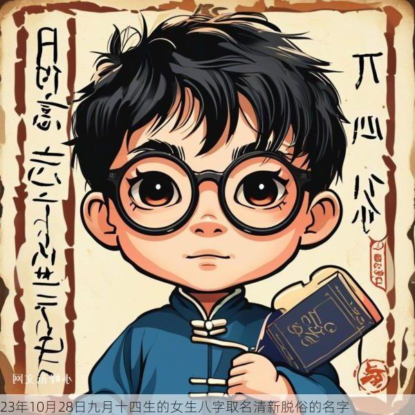 23年10月28日九月十四生的女生八字取名清新脱俗的名字