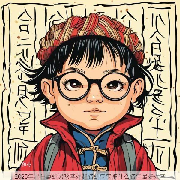 2025年出生属蛇男孩李姓起名蛇宝宝取什么名字最好姓李