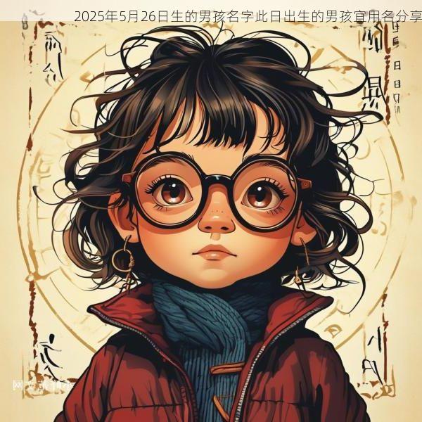 2025年5月26日生的男孩名字此日出生的男孩宜用名分享