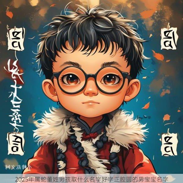 2025年属蛇董姓男孩取什么名字好字正腔圆的男宝宝名字