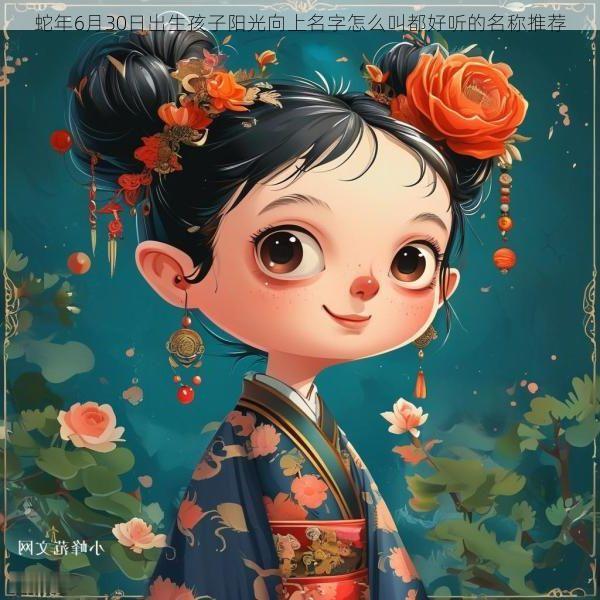 蛇年6月30日出生孩子阳光向上名字怎么叫都好听的名称推荐