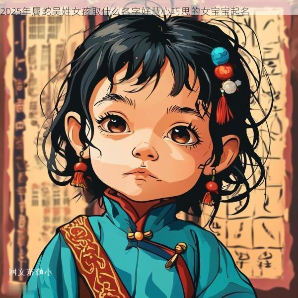 2025年属蛇吴姓女孩取什么名字好慧心巧思的女宝宝起名