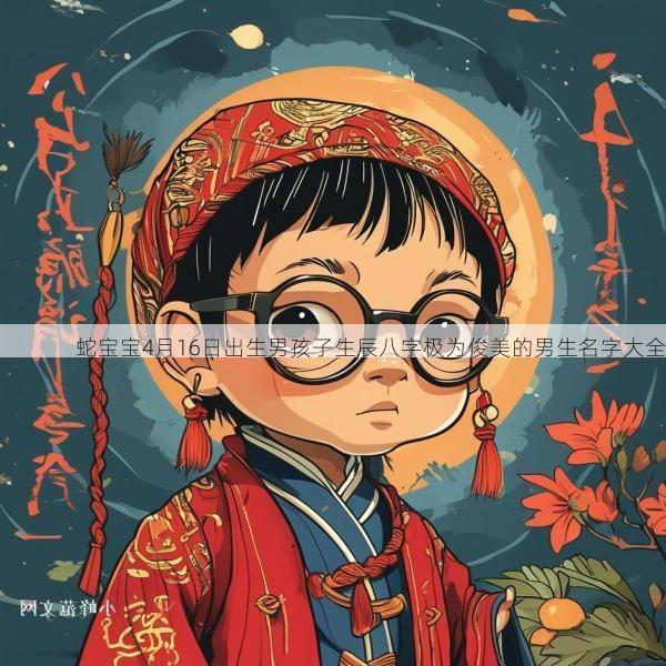 蛇宝宝4月16日出生男孩子生辰八字极为俊美的男生名字大全