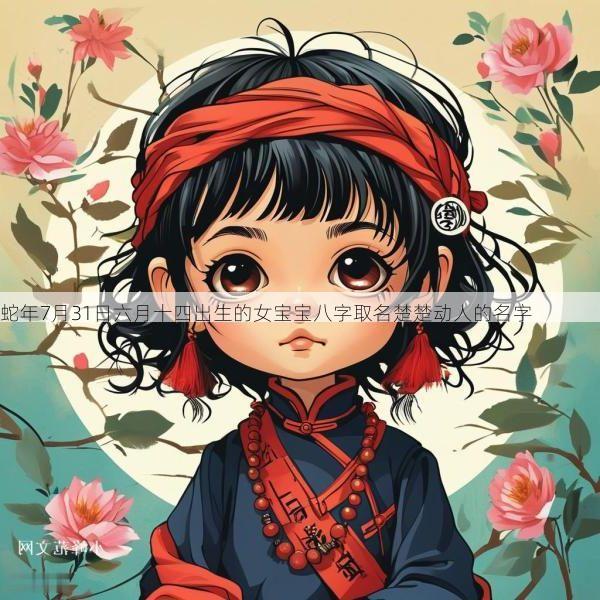 蛇年7月31日六月十四出生的女宝宝八字取名楚楚动人的名字