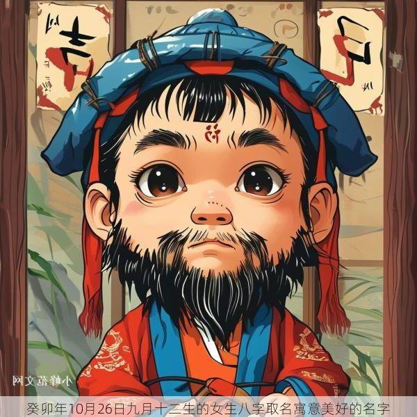 癸卯年10月26日九月十二生的女生八字取名寓意美好的名字