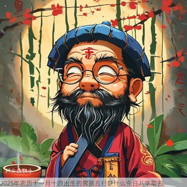 2025年农历十一月十四出生的男孩五行缺什么今日八字取名
