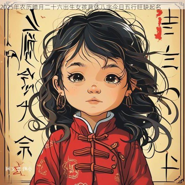2025年农历腊月二十六出生女孩具体八字今日五行旺缺起名