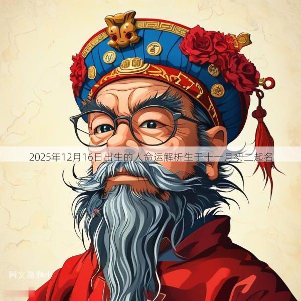 2025年12月16日出生的人命运解析生于十一月初二起名