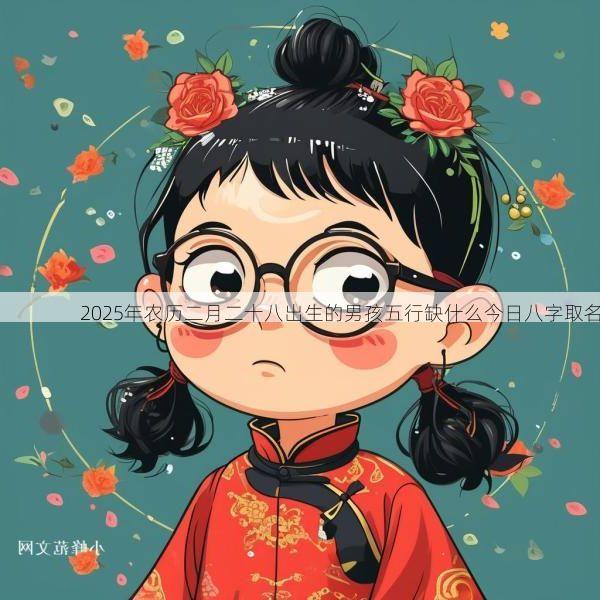 2025年农历二月二十八出生的男孩五行缺什么今日八字取名