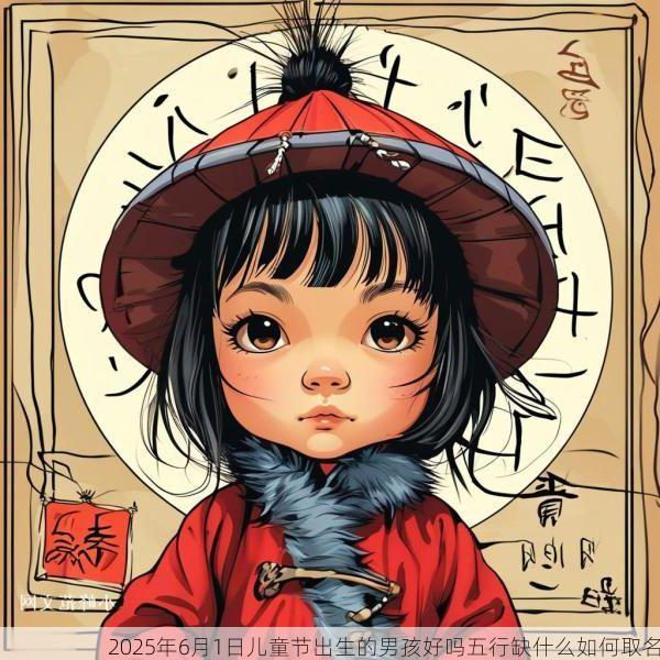 2025年6月1日儿童节出生的男孩好吗五行缺什么如何取名