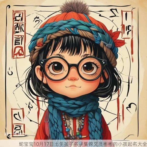 蛇宝宝10月17日出生孩子名字集锦文质彬彬的小孩起名大全