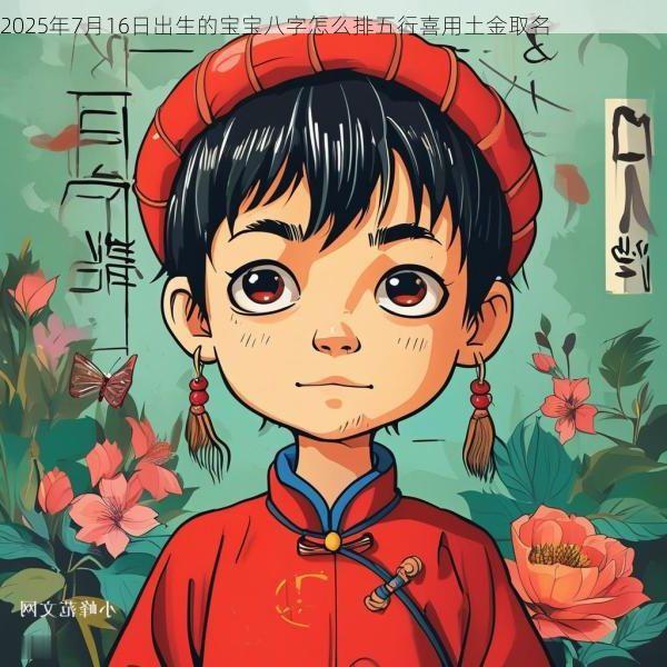 2025年7月16日出生的宝宝八字怎么排五行喜用土金取名