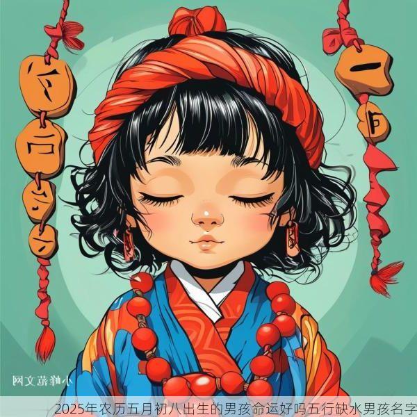 2025年农历五月初八出生的男孩命运好吗五行缺水男孩名字