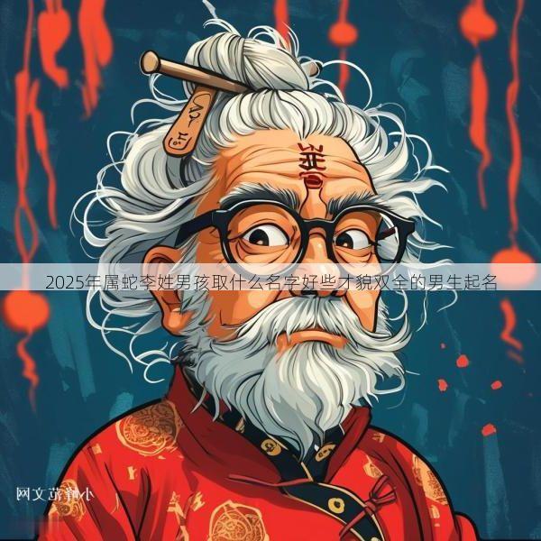 2025年属蛇李姓男孩取什么名字好些才貌双全的男生起名