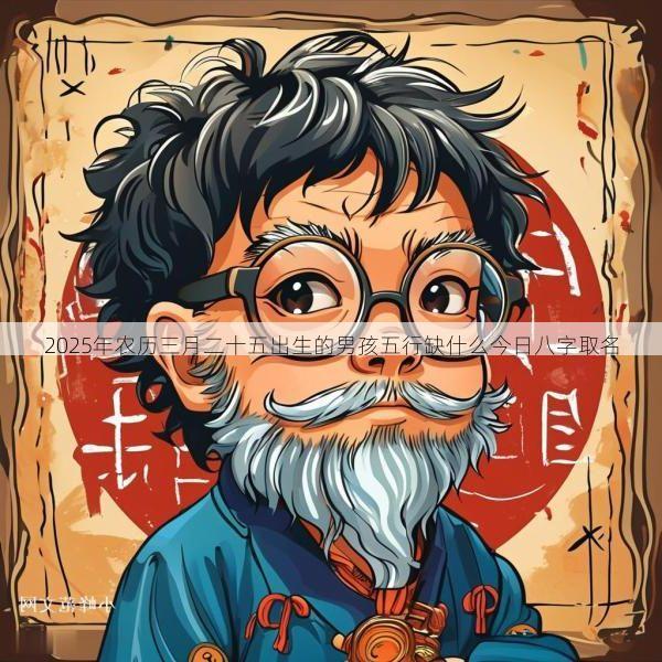 2025年农历三月二十五出生的男孩五行缺什么今日八字取名