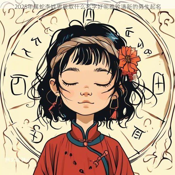 2025年属蛇李姓男孩取什么名字好呢雅致清新的男生起名