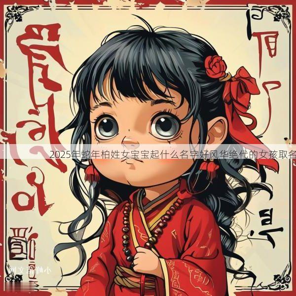 2025年蛇年柏姓女宝宝起什么名字好风华绝代的女孩取名