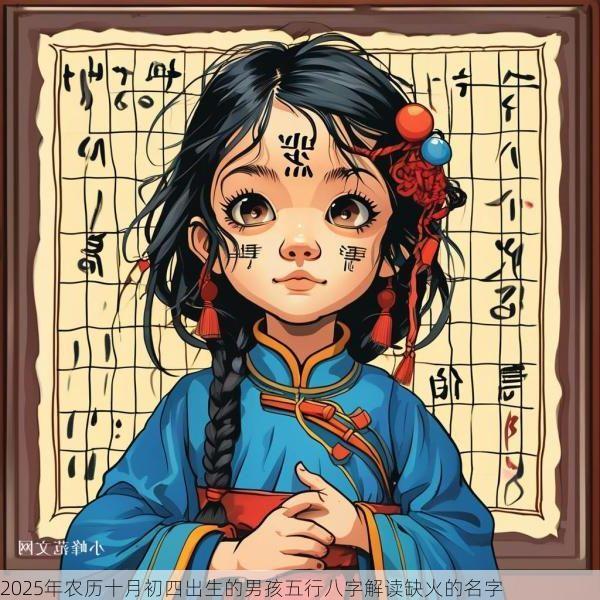 2025年农历十月初四出生的男孩五行八字解读缺火的名字