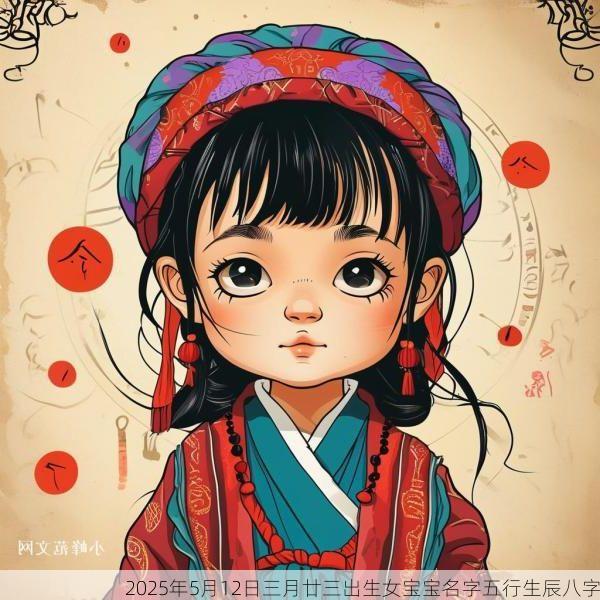 2025年5月12日三月廿三出生女宝宝名字五行生辰八字