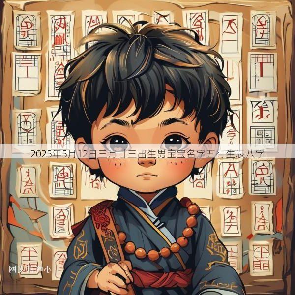 2025年5月12日三月廿三出生男宝宝名字五行生辰八字