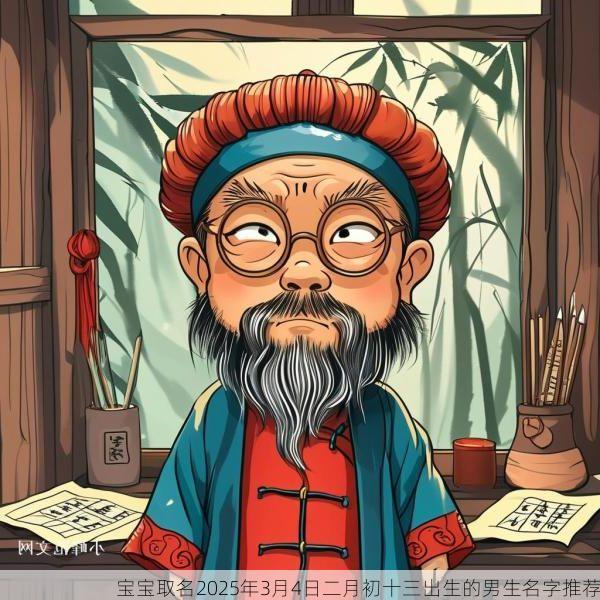 宝宝取名2025年3月4日二月初十三出生的男生名字推荐