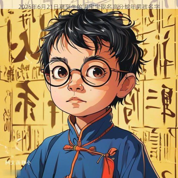 2025年6月21日夏至生的男宝宝取名高分蛇年男孩名字