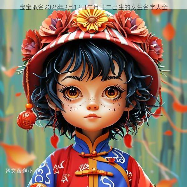 宝宝取名2025年3月13日二月廿二出生的女生名字大全