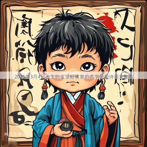 2025年3月4日出生的宝宝好寓意的名字使用诗词来取名