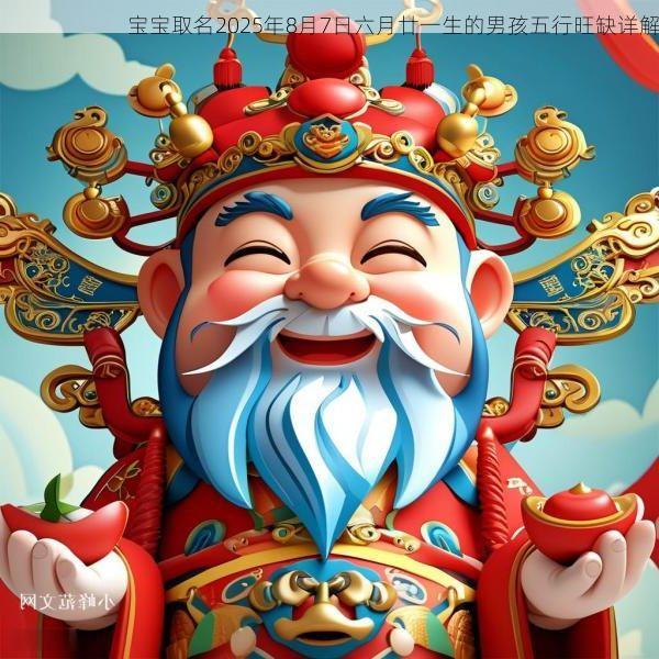 宝宝取名2025年8月7日六月廿一生的男孩五行旺缺详解