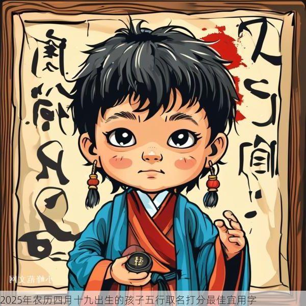 2025年农历四月十九出生的孩子五行取名打分最佳宜用字