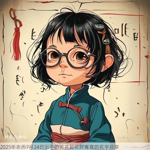 2025年农历7月24日出生的男孩起名好寓意的名字分享