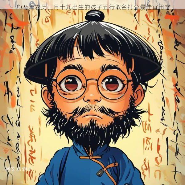 2025年农历三月十九出生的孩子五行取名打分最佳宜用字